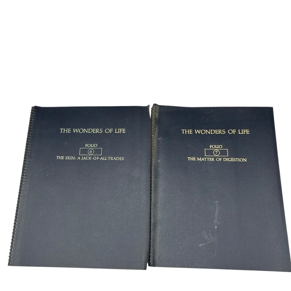 1964 VINTAGE THE WONDER OF LIFE FOLIO 12 BOOKS AND MEADE MICROSCOPE BOOK